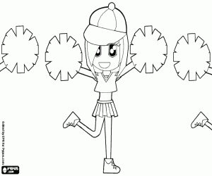 Cheerleading Coloring Sheets on Cheerleader With Pom Po 4c120eb086cd1 P Gif