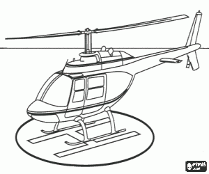 Coloring Page Helicopter