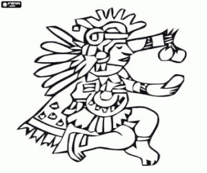 Aztec Coloring Sheets