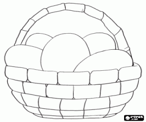 How to Draw a Easter Egg Basket