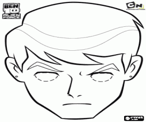  Coloring Pages on Mask Of Goop From The Animated Series Ben 10 Alien Force