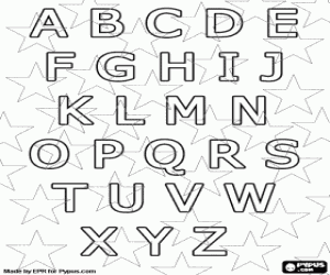 alphabets for colouring