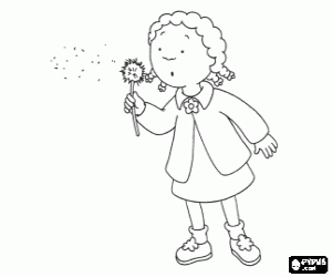 dandelion coloring page