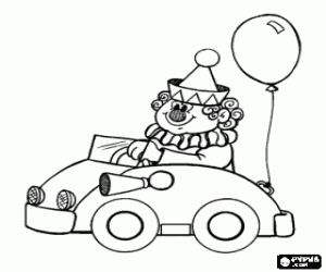 Clown Driving
