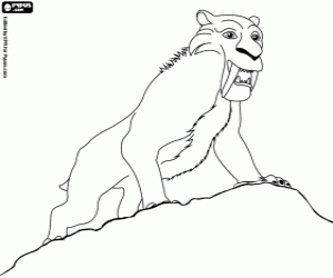 ice age 4 diego coloring pages - photo #13