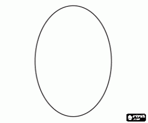 Oval Colouring Pages