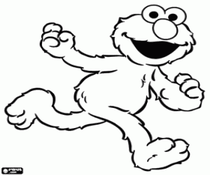 Elmo Coloring on Elmo Smiling While Runs 4e120b9be5ef4 P Gif