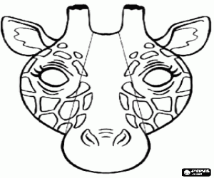 Giraffe Mask Printable