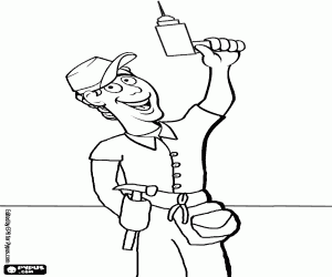 Drill Coloring Page