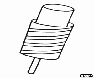  Cream Coloring Pages on Ice Pop  Ice Lolly  Ice Block Or Popsicle With A Spiral Coloring Page