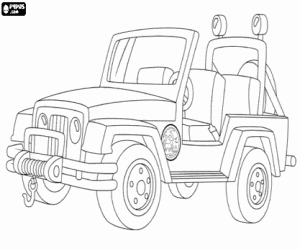 Jeep Coloring Sheets