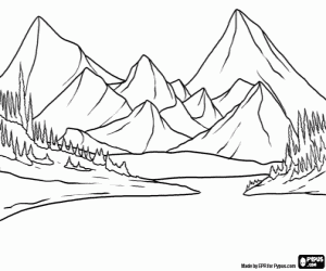 coloring sheets landscapes