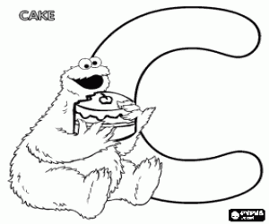 Cookie Monster Coloring Sheets on Sesame Street Alphabet Coloring Pages  Sesame Street Alphabet Coloring