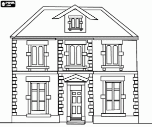 House Coloring Pages on Houses Coloring Pages  Houses Coloring Book  Houses Printable Color