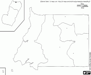 Sub saharan africa equatorial guinea political map