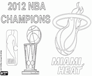 Miami Heat Oklahoma City Thunder on Miami Heat 2012 Nba Champion Coloring Page
