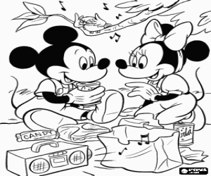 minnie coloring book