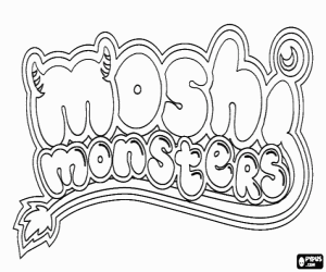 Free Printable Coloring on Coloring Pages  Moshi Monsters Coloring Book  Moshi Monsters Printable