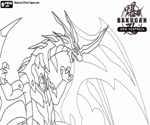Bakugan Coloring on Bakugan Spelling And Coloring Page With Delta Dragonoid Ii 1317