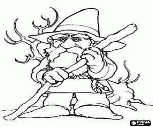 Gnome Coloring Pages