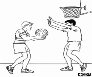 Basketball Coloring Book