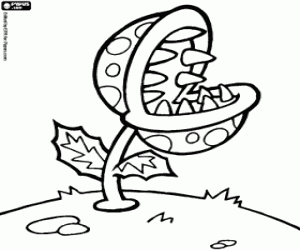 super mario piranha plant coloring pages - photo #8