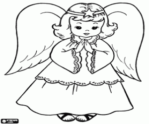 coloring book angel