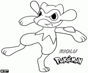 Lucario Colouring Pages