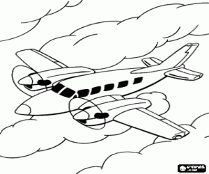 Airplane Coloring Sheets on Airplane Printable Coloring Pages