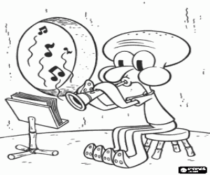coloring squidward tentacles coloring squidward tentacles