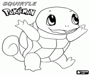 Squirtle Coloring Pages