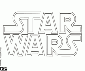 Star Wars Coloring Sheets on Star Wars Logo Coloring Page