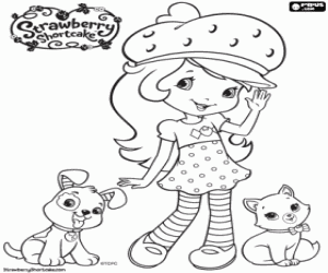 Puppy Coloring Sheets on Strawberry Shortcake Coloring Pages  Strawberry Shortcake Coloring