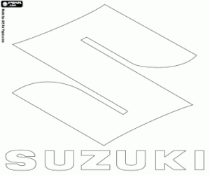 Suzuki on Suzuki Logo  Car Brand From Japan Coloring Page