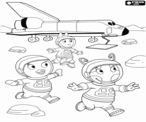 mars colouring page