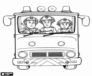 Fire Truck Coloring Pages on Fireman Sam Coloring Pages  Fireman Sam Coloring Book  Fireman Sam
