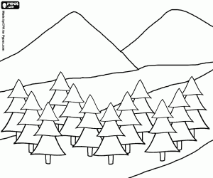 Hills Coloring Pages